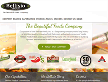 Tablet Screenshot of bellisiofoods.com